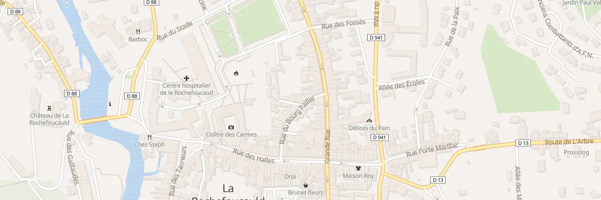 Plan du 32 Rue du Bourg Pailler à La Rochefoucauld-en-Angoumois