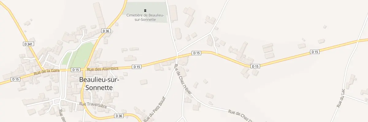Plan du 5053 Le Bourg à Beaulieu-sur-Sonnette