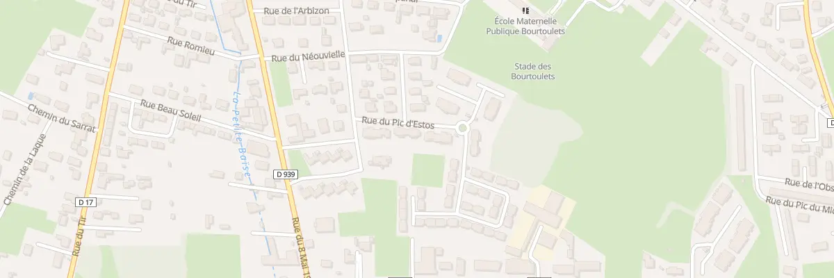 Plan du 205 Rue du Pic d’Estos à Lannemezan