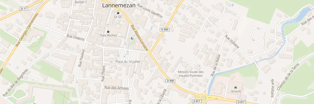Plan du 199 Rue Alsace-Lorraine à Lannemezan