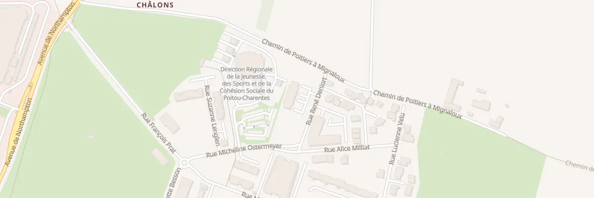 Plan du 28 Rue rené Deniort à Poitiers