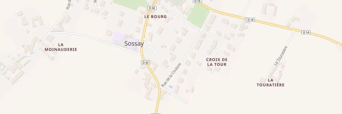 Plan du 15 Rue de la Couture à Sossais