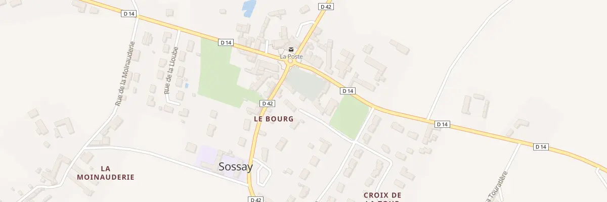Plan du 1 Rte de Lencloitre à Sossais