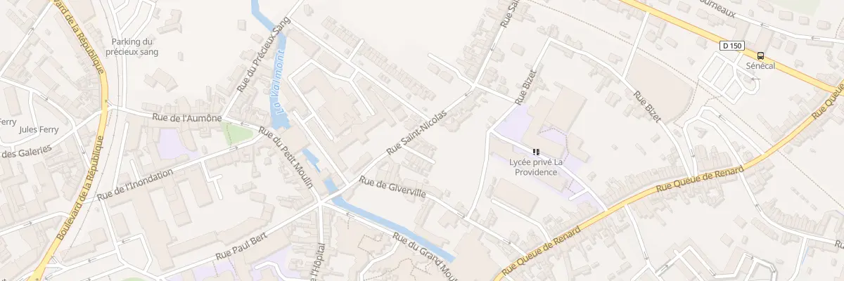 Plan du 10 Rue Saint Nicolas à Fécamp