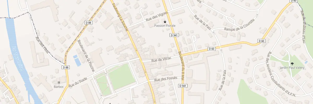 Plan du 12 Rue de Vitrac à La Rochefoucauld-en-Angoumois