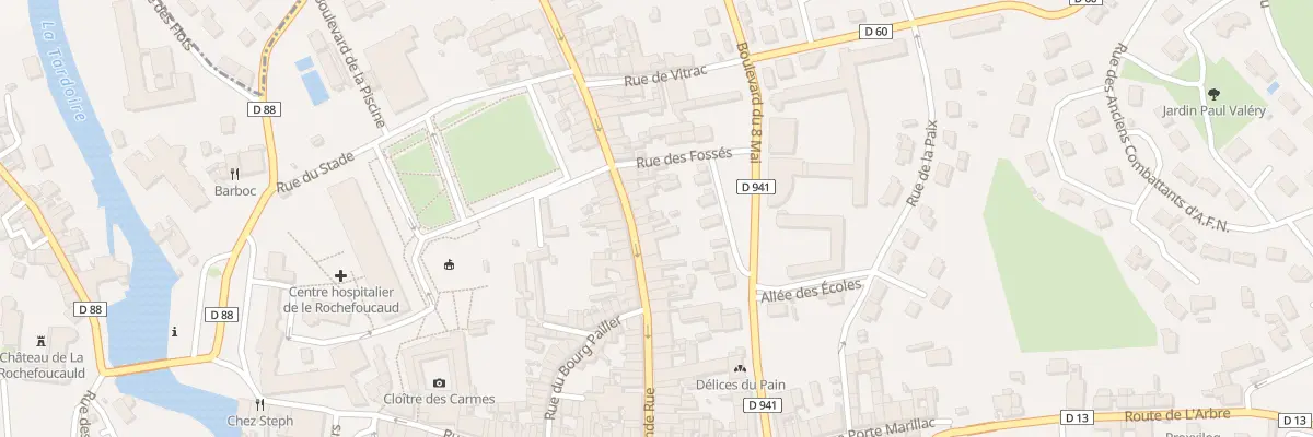 Plan du 69 Grande Rue à La Rochefoucauld-en-Angoumois