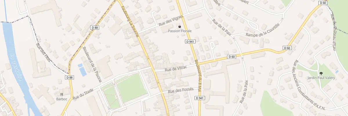 Plan du 14 Rue de Vitrac à La Rochefoucauld-en-Angoumois