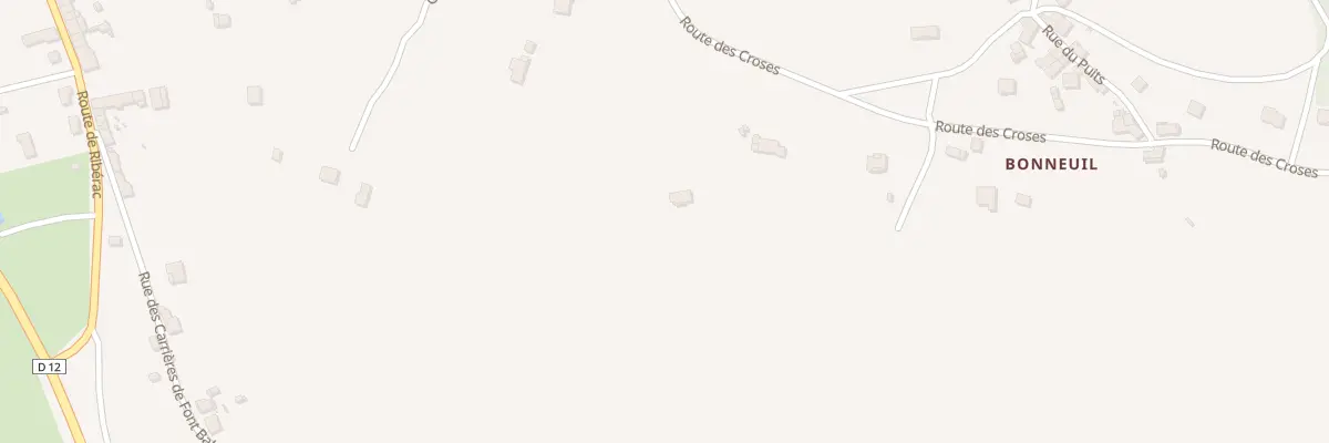 Plan du 278 Rte des Croses à La Rochebeaucourt-et-Argentine