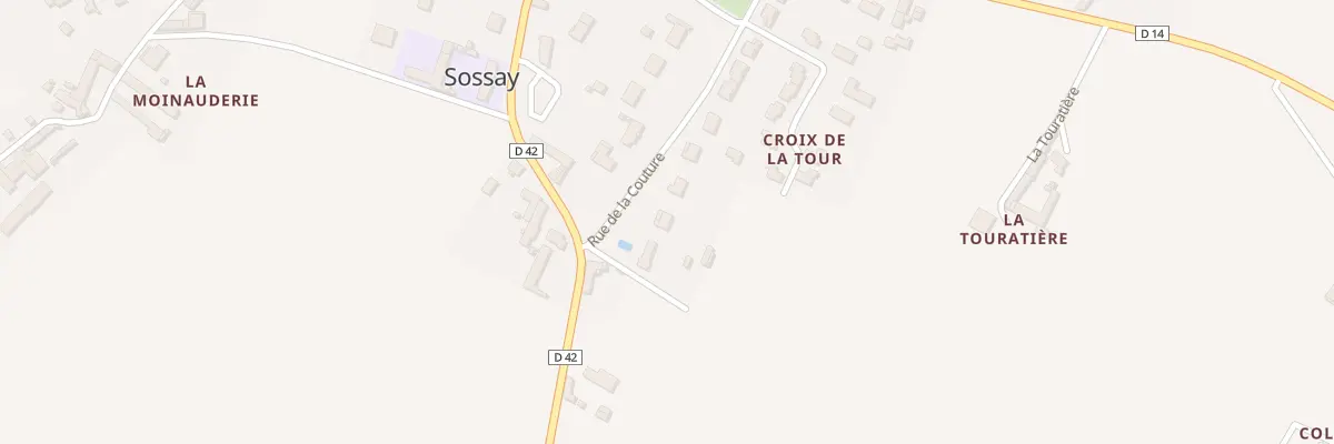 Plan du 20 Rue de la Couture à Sossais