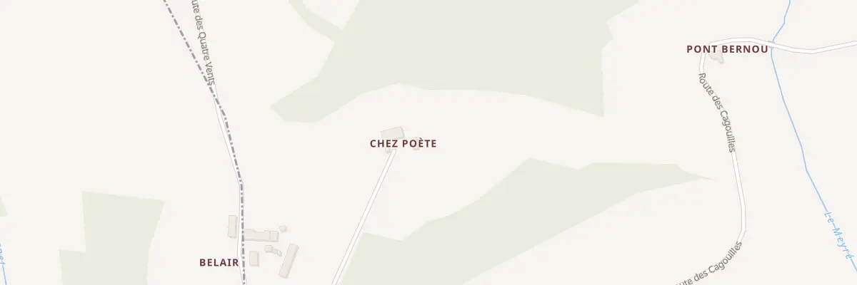 Plan du 134 Chez Poete à Celles