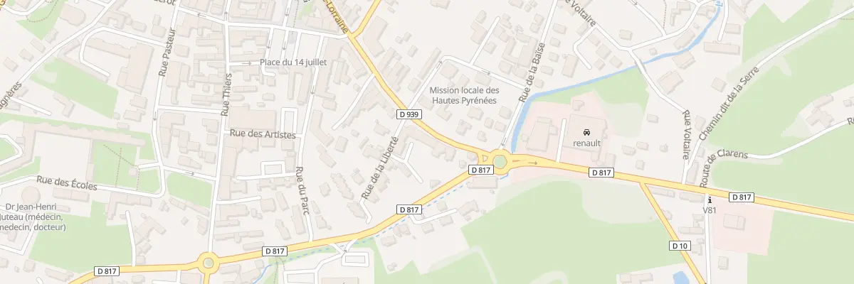 Plan du 332 Rue Alsace-Lorraine à Lannemezan