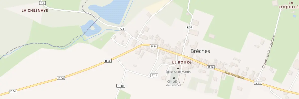 Plan du 9 Rue Principale à Brèches
