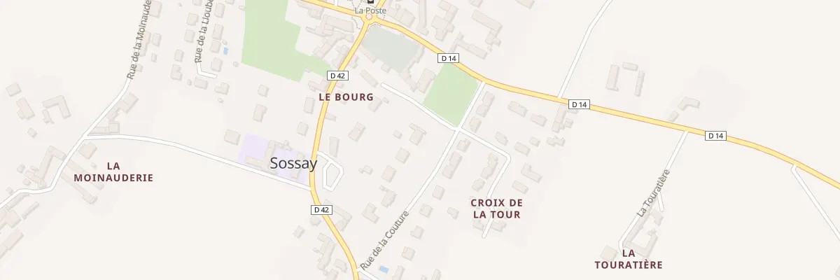 Plan du 9 Rue de la Couture à Sossais