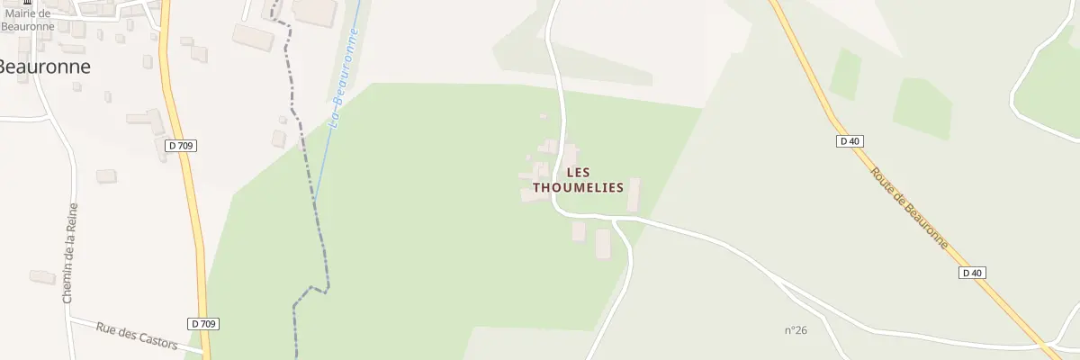 Plan du 270 Les Thoumelies à Douzillac