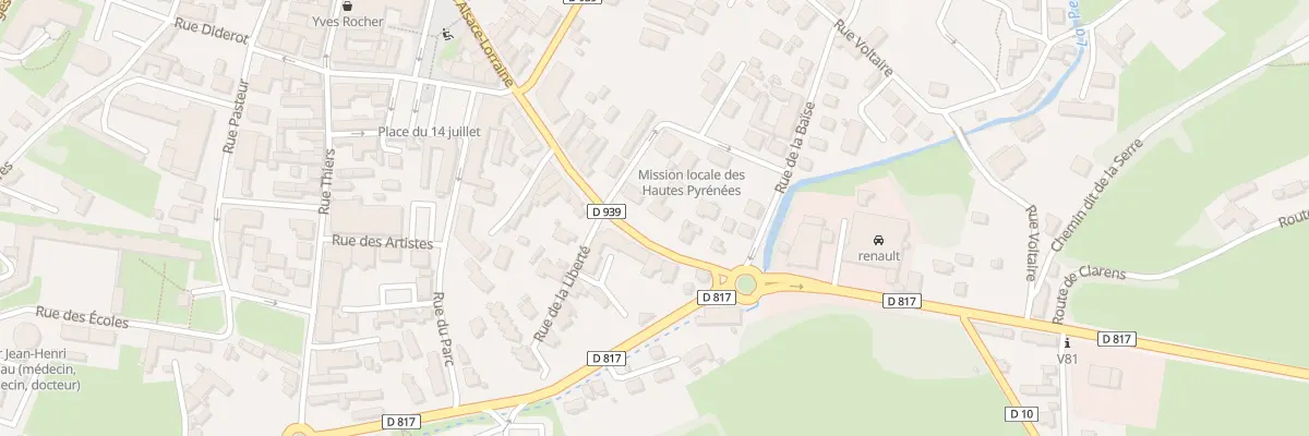 Plan du 343 Rue Alsace-Lorraine à Lannemezan