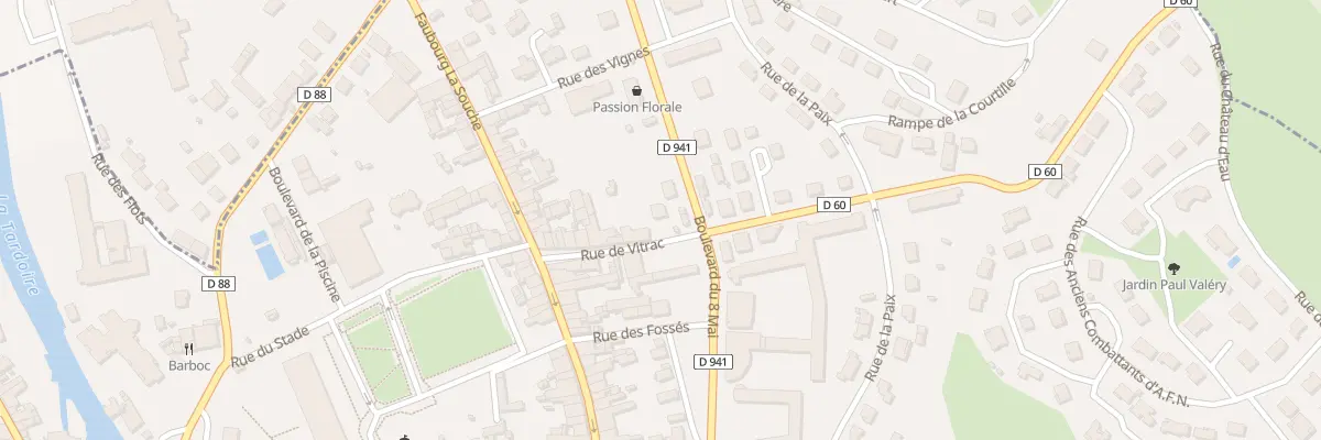 Plan du 18 Rue de Vitrac à La Rochefoucauld-en-Angoumois