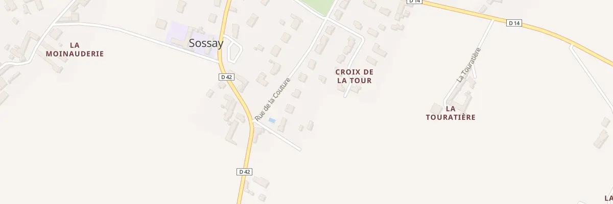 Plan du 18 Rue de la Couture à Sossais