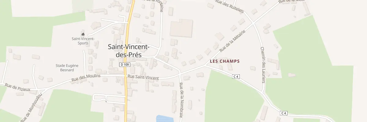 Plan du 9 Rue de la Metairie à Saint-Vincent-des-Prés
