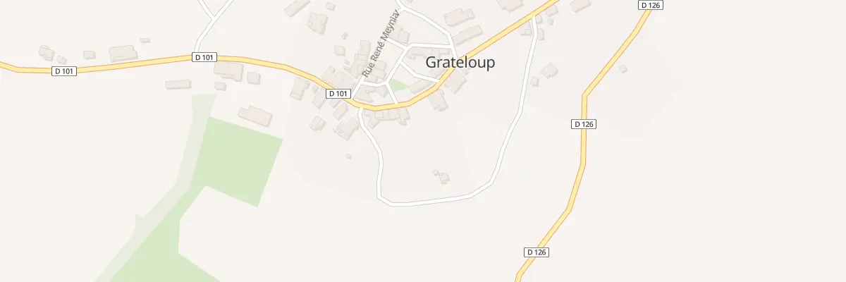 Plan de Grateloup Sud à Grateloup-Saint-Gayrand