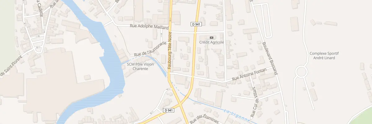 Plan du 38 Bd du Gen de Gaulle à La Rochefoucauld-en-Angoumois