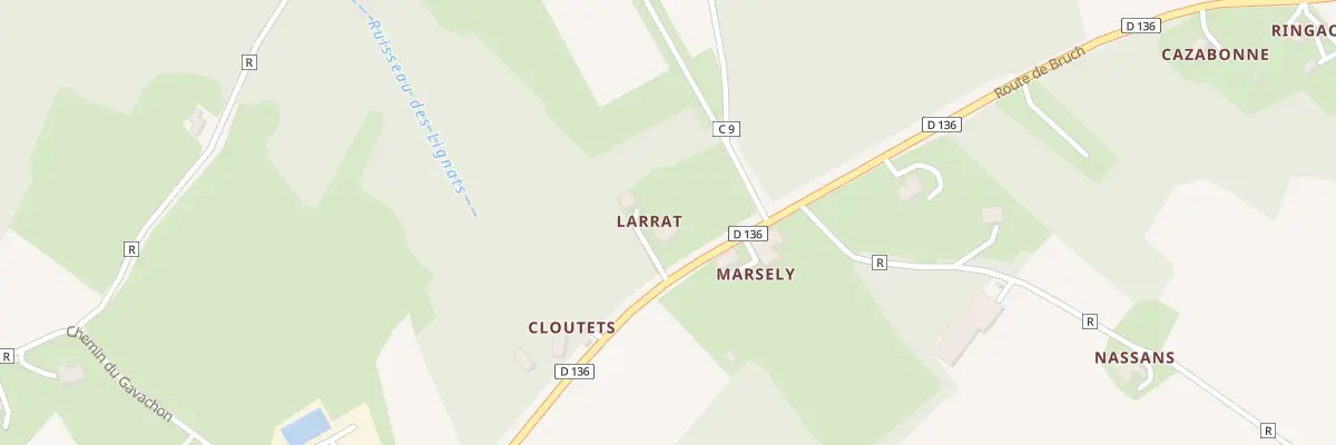 Plan du 1443 Rte de Bruch à Espiens