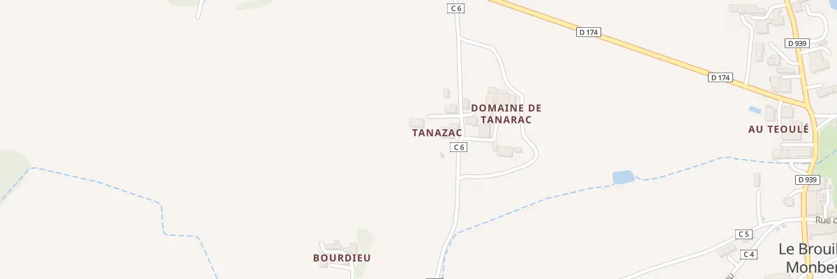 Plan du 5035 A Tanazac au Brouilh-Monbert