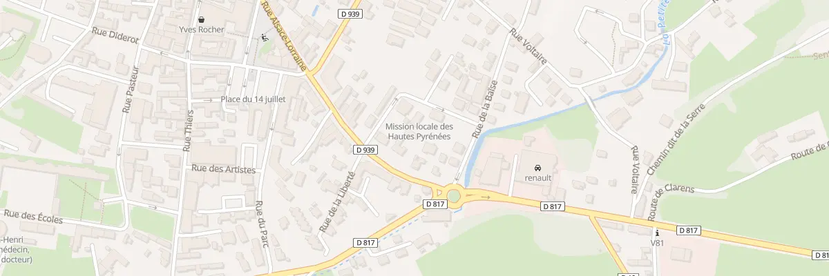 Plan du 345 Rue Alsace-Lorraine à Lannemezan