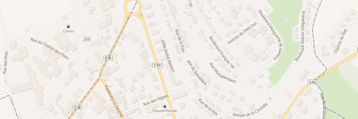 Plan du 24 Rue de la Paix à La Rochefoucauld-en-Angoumois