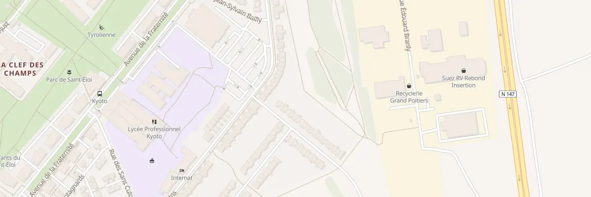 Plan du 5 Rue Vergniaud à Poitiers