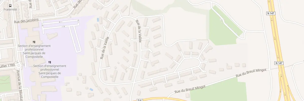 Plan du 67 Rue de la Vallée à Poitiers