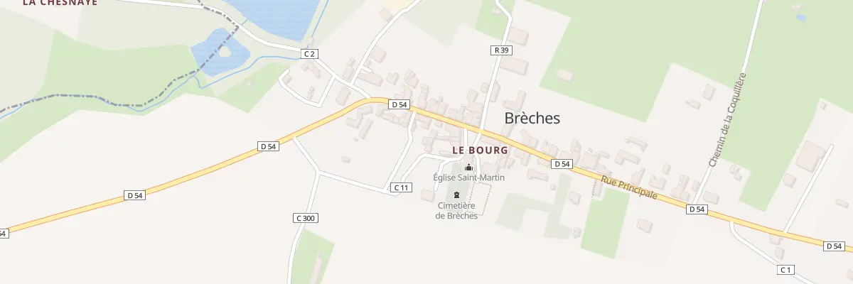 Plan du 23 Le Bourg à Brèches