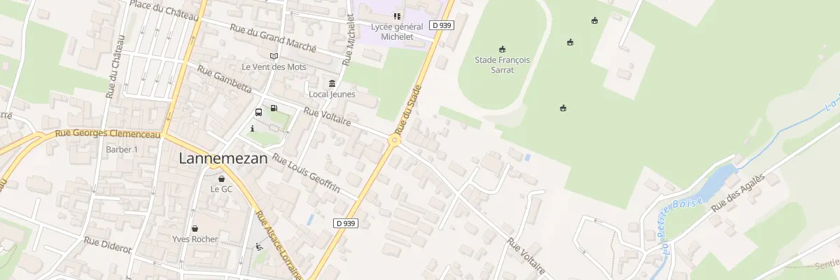 Plan du 197 Rue Voltaire à Lannemezan