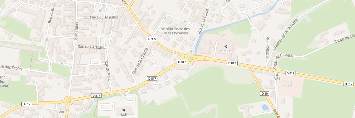 Plan du 386 Rue Alsace-Lorraine à Lannemezan