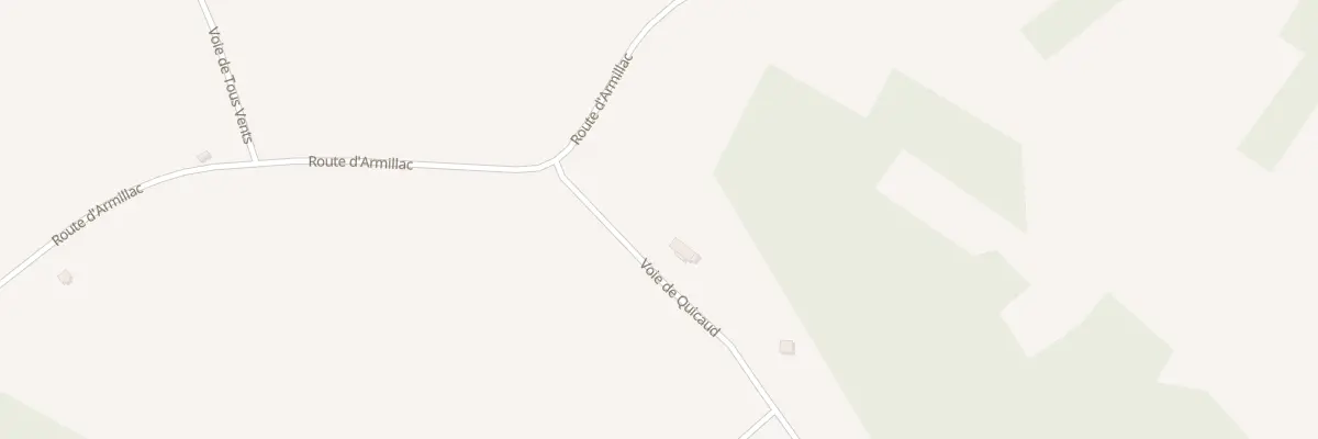 Plan du 133 Voie de Quicaud à Armillac