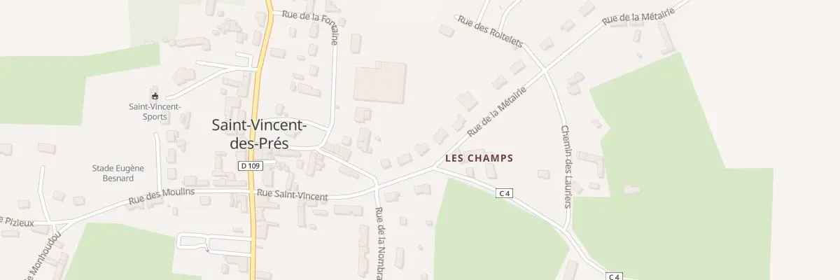 Plan du 13 Rue de la Metairie à Saint-Vincent-des-Prés