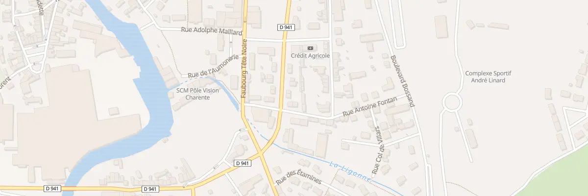 Plan du 27 Bd du Gen de Gaulle à La Rochefoucauld-en-Angoumois