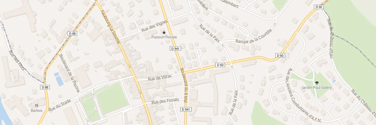 Plan du 24 Rue de Vitrac à La Rochefoucauld-en-Angoumois