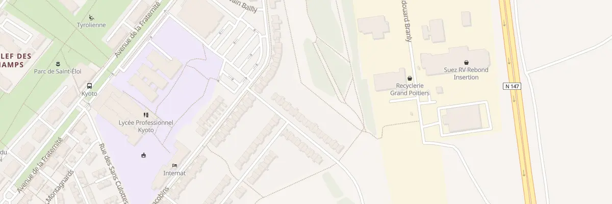 Plan du 13 Rue Vergniaud à Poitiers