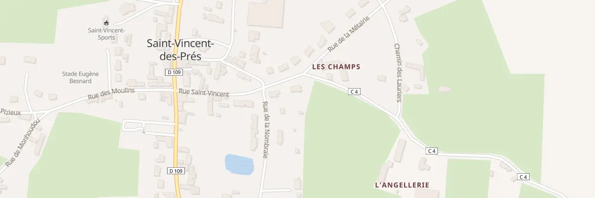 Plan du 4 Rue de la Metairie à Saint-Vincent-des-Prés