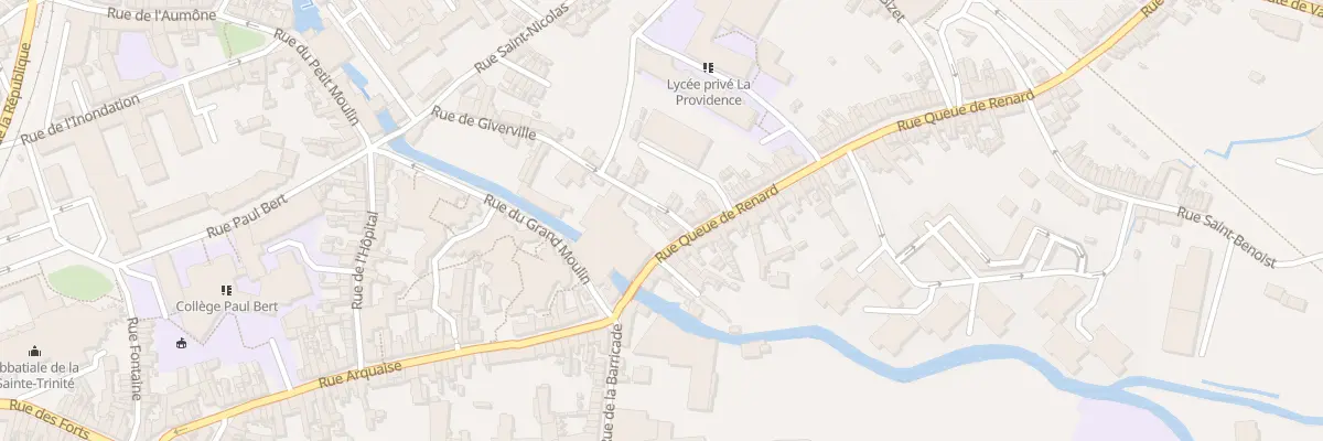 Plan du 1 Rue de Giverville à Fécamp