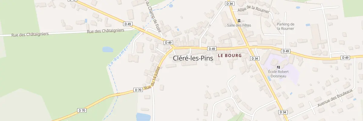 Plan du 2 Pl de l’Eglise à Cléré-les-Pins