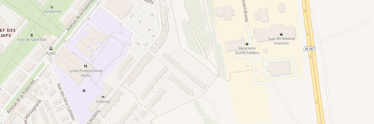 Plan du 17 Rue Vergniaud à Poitiers