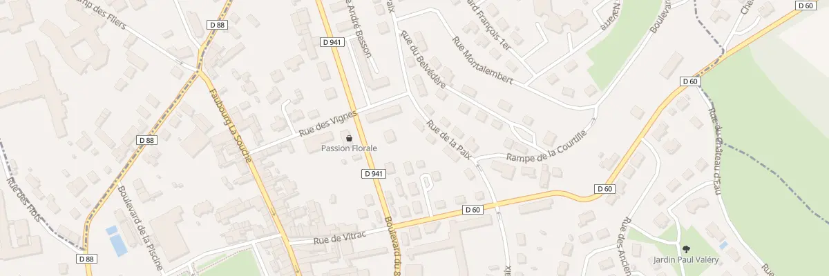 Plan du 22 Rue de la Paix à La Rochefoucauld-en-Angoumois