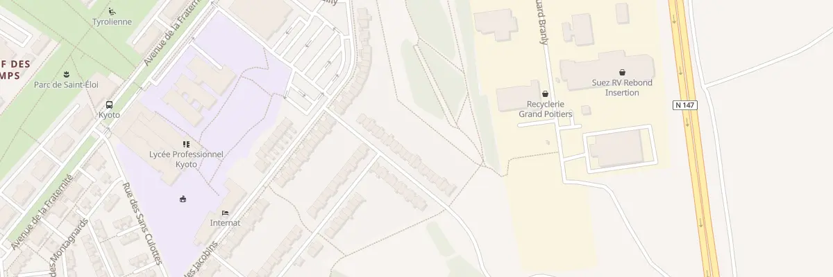 Plan du 19 Rue Vergniaud à Poitiers