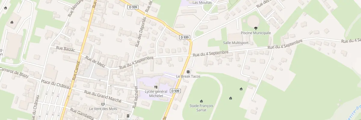 Plan du 216 Rue du Quatre Septembre à Lannemezan