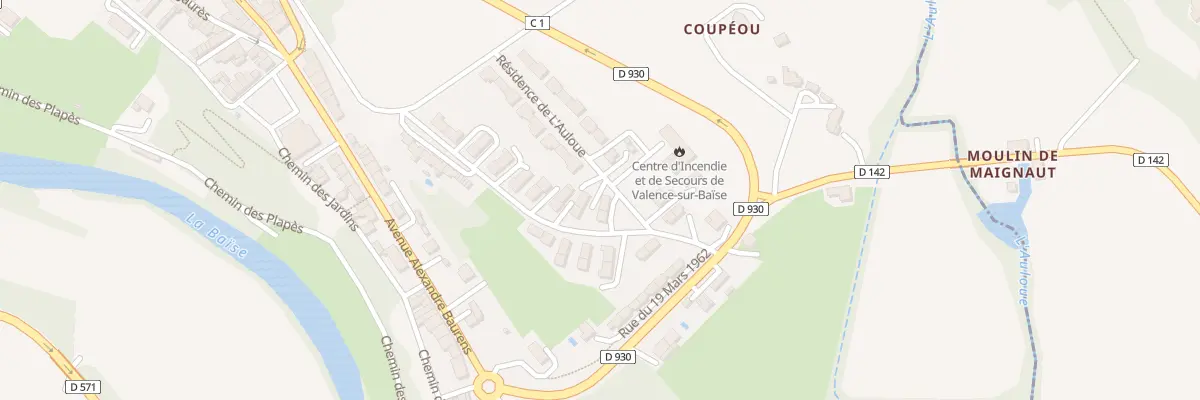 Plan du 21 Rue du 19 Mars 1962 à Valence-sur-Baïse