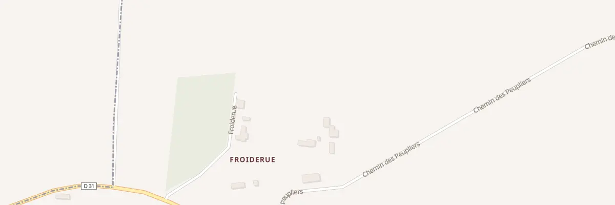 Plan du 74 Froiderue aux Trois-Pierres