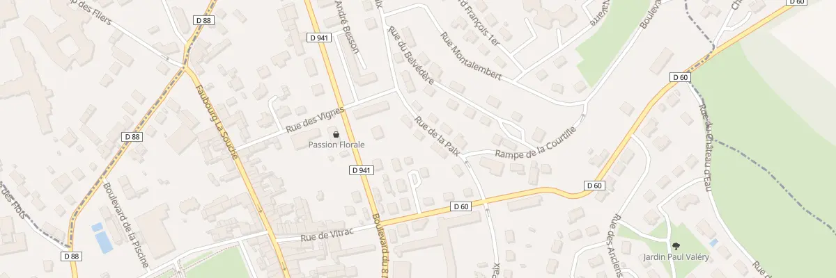 Plan du 20 Rue de la Paix à La Rochefoucauld-en-Angoumois