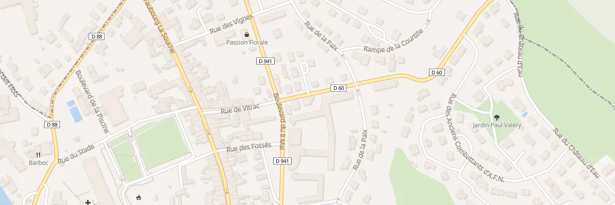 Plan du 9 Rue de Vitrac à La Rochefoucauld-en-Angoumois