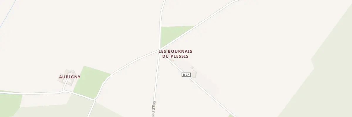 Plan du 91 Les Bournais du Plessis à Brizay